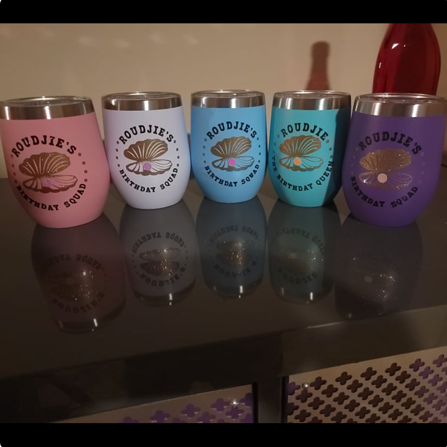 Birthday Squad front wine cups