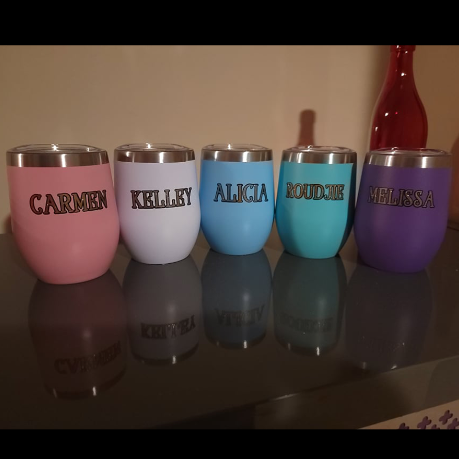 Birthday Squad back wine cups